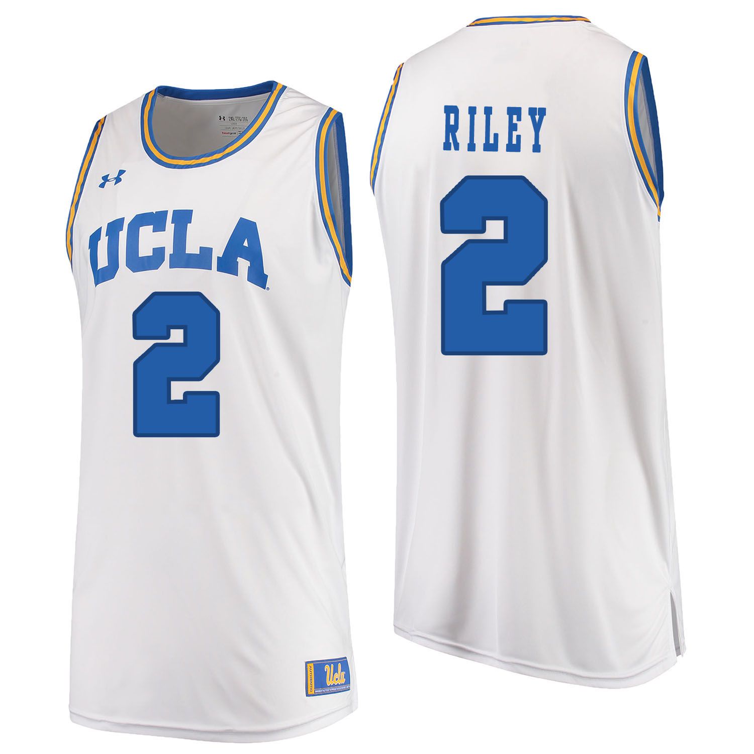 Men UCLA UA #2 Riley White Customized NCAA Jerseys